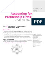 CHAPTER ONE Accounting For Partnership Firms - Fundamentals PDF