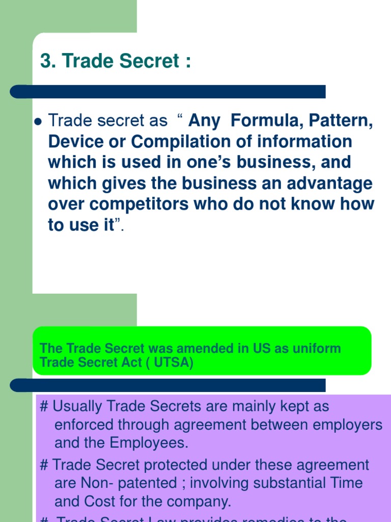 Understanding Trade Secrets in Business | PDF