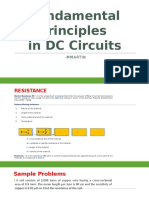 Fundamental Principles in DC Circuits: - Mmartin