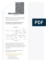 Fungsi dan Pengaturan Settingan Kontrol AVR pada Generator