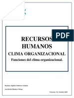 Funciones Del Clima Organizacional