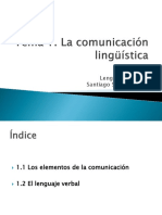 Tema 1. La Comunicación Linguística