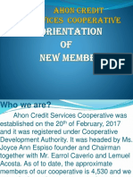 Orientation of New Members