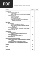 Rubrics Project ECON