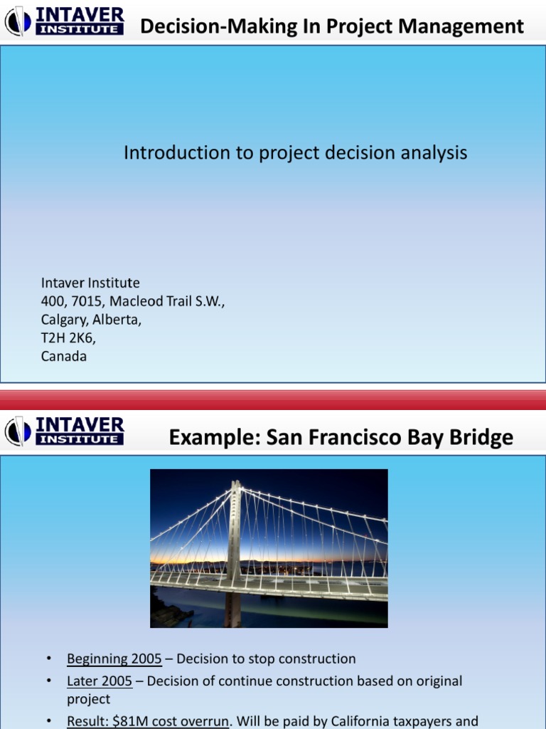 Project Decision Analysis | PDF | Heuristics In Judgment And Decision ...