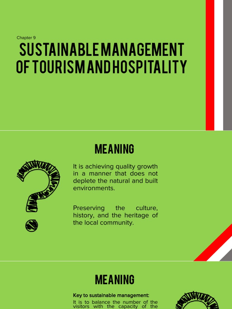 Sustainable Management in Tourism | PDF | Sustainability | United ...