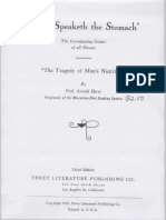 Arnold Ehret - Thus Speaketh The Stomach - The Germinating Center of All Disease (1923)