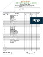 Data Siswa Kelas VII