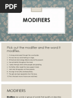 Modifiers