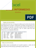 Sesión 6 - Tablas en Excel