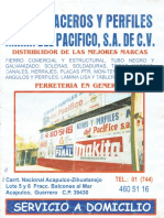 Catálogo de Aceros y Perfiles Marín Del Pacifico
