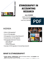 Ethnography in Accounting Research: Anis Chariri