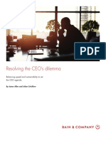 Bain Brief Resolving The Ceos Dilemmavv