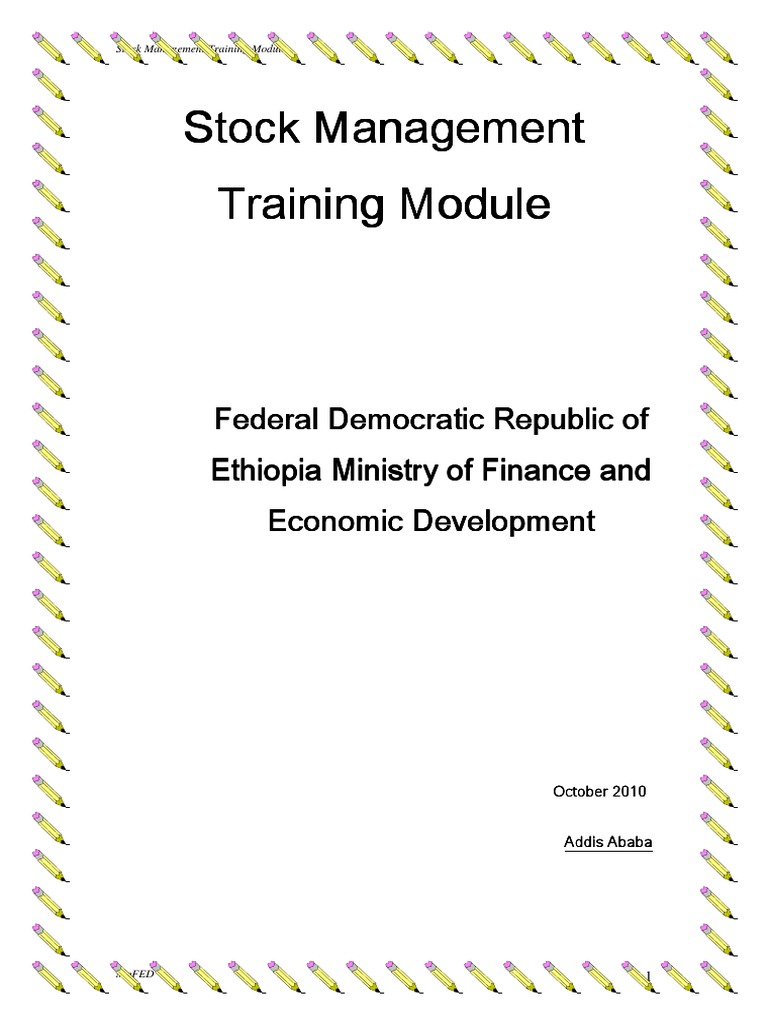 Stock Management Training Module English | PDF | Debits And Credits