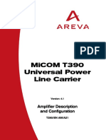 MiCOM T390 Universal Power Line Carrier Amplifier Description and Configuration