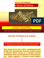 The Genre of History: Genres in CLIL Subjects