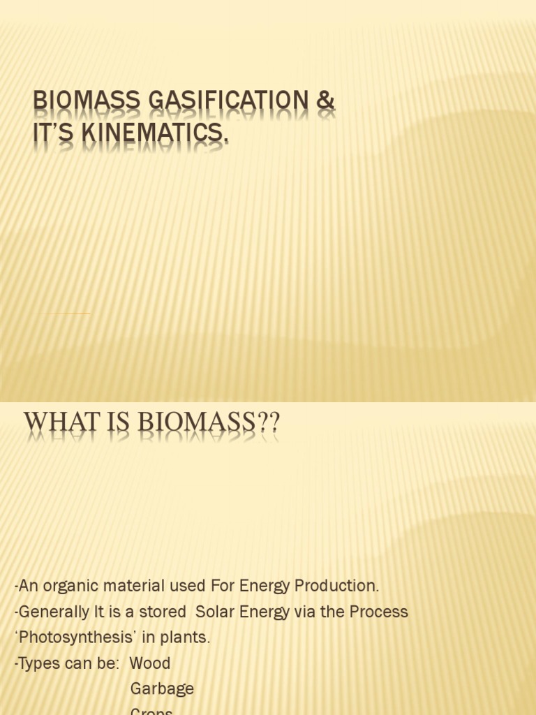Biomass Gasification Process Overview | PDF | Gasification | Biomass