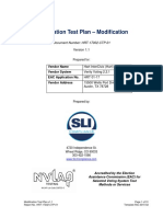 Attachment I - As Run Hart Verity 2.2.1 Modification Test Plan v1.1