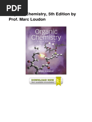 Anic Chemistry 5th Edition Prof Marc Loudon20191024 80210 Uwvpqr Pdf