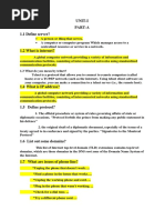 Unit-I Part-A 1.1 Define Server?: A Person or Thing That Serves. A Computer or Computer Program Which Manages Access To A