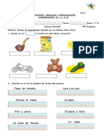 Evaluacion Consonantes M y L S P