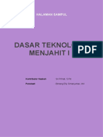 Dasar Teknologi Menjahit 1