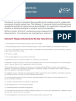 Guidelines Medical Record Documentation