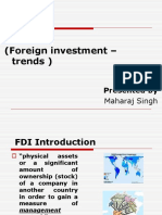 (Foreign Investment - Trends) : Presented by
