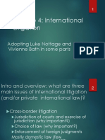 Lecture 4: International Litigation: Adopting Luke Nottage and Vivienne Bath in Some Parts