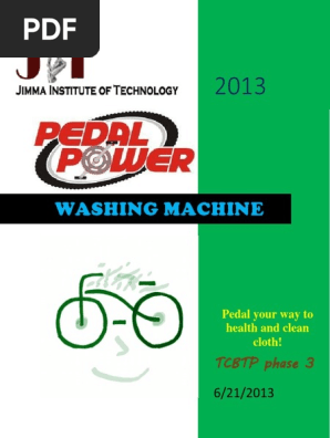 Pedal Powered Washing Machine