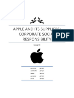 Apple's corporate social responsibility and supplier relationships