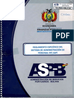 Reglamento Especifico Del Sistema de Administración de Personal (Re-Sap) (2012) (Red)