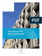 Toleranser For Betongelement 2015-05-06