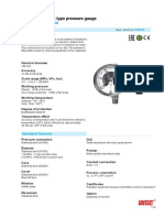 Model: P520 Series: Euro Gauge Electrical Contact Type Pressure Gauge
