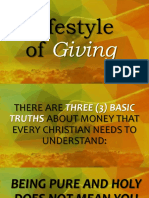 5 Lifestyle of Giving