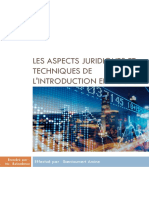 Memoire: Les Aspects Juridiques Et Techniques de L'introduction en Bourse