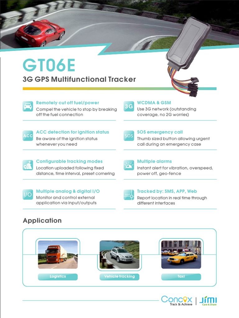 3G GPS Multifunctional Tracker: Application | PDF