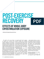 CRYOSTIMULATION POST-EXERCISE RECOVERY EFFECTS