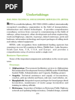 Undertakings: Rail India Technical and Economic Services Ltd. (Rites)