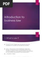 Introduction To Business Law: Unit 1