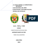 Año Dela Lucha Contra La Corrupción E Impunida D" Policia Nacional Del Peru Direccion de Educacion Y Doctrina Policial Escuela de Oficiales