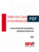 Gestión de la capacitación en entidades públicas