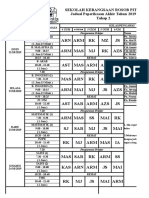 Jadual Peperiksaan Akhir Tahun 2019