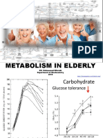 Metabolism in Elderly: DR. Muhammad Alfarabi Department of Biochemistry 2019