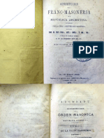 Constitución para la Franc-Masonería en la República Argentina