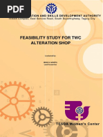 Feasibility Study For TWC Alteration Shop