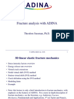 Fracture Analysis With ADINA: Theodore Sussman, PH.D