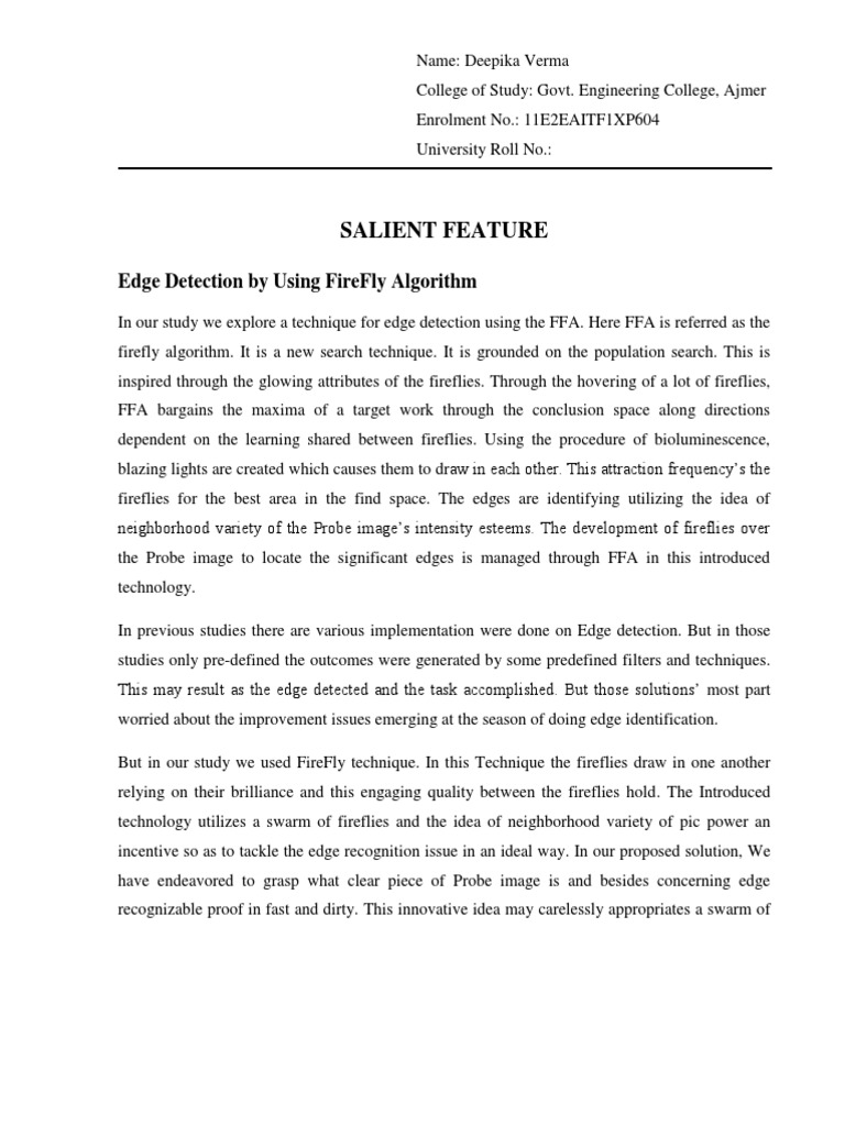 Edge Detection Using Firefly Algorithm | PDF | Applied Mathematics ...