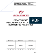 Sig-P-001 Elaboracion y Control de Documentos y Registros