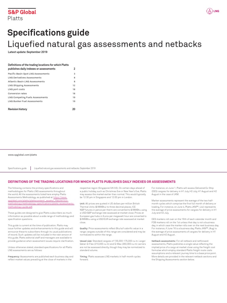 LNG Methodology | PDF | Liquefied Natural Gas | Option (Finance)
